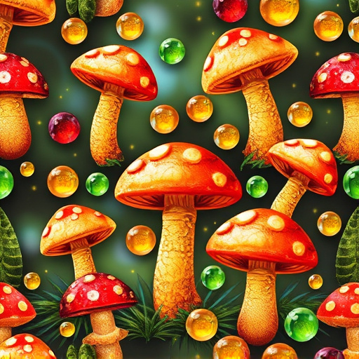 Artistic Magic Mushroom Gummies Patterns