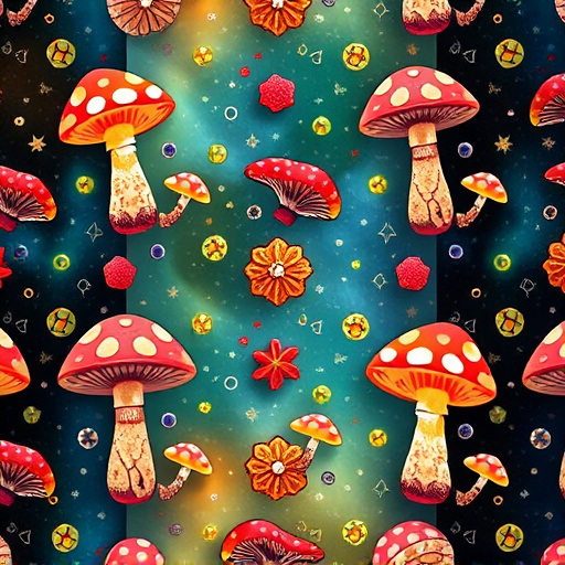 Artistic Magic Mushroom Gummies Patterns