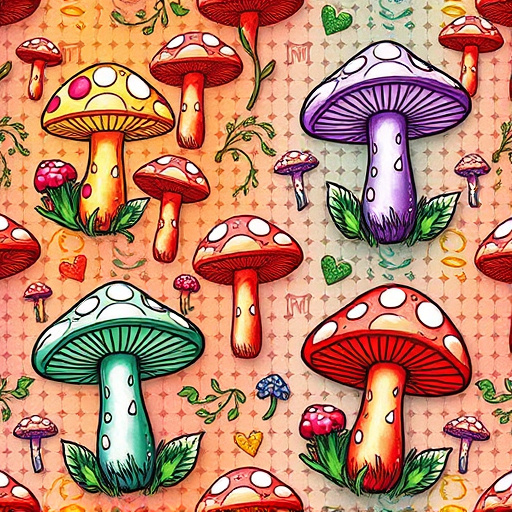 Artistic Magic Mushroom Gummies Patterns