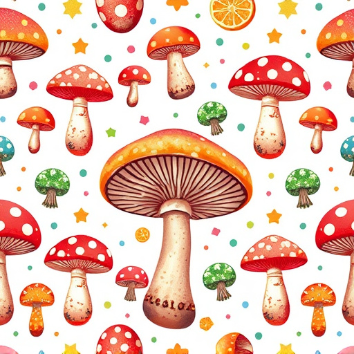 Artistic Magic Mushroom Gummies Patterns