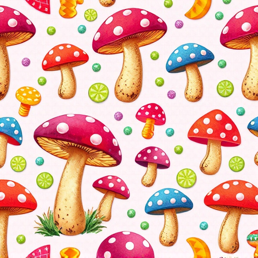 Artistic Magic Mushroom Gummies Patterns