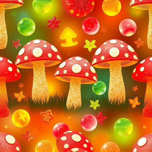 Artistic Magic Mushroom Gummies Patterns