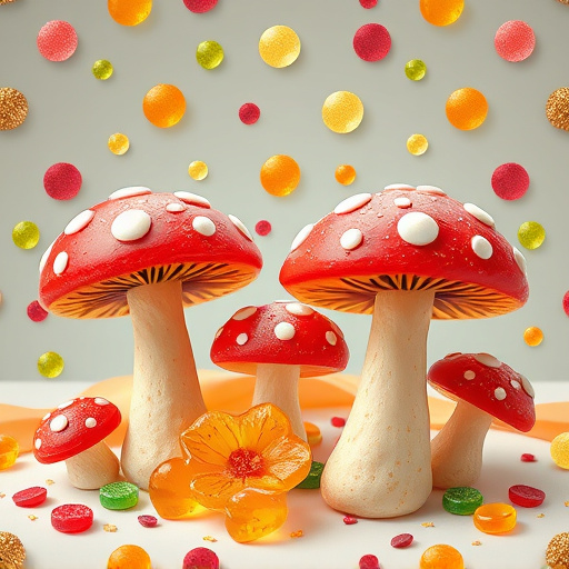 Artistic Magic Mushroom Gummies Patterns