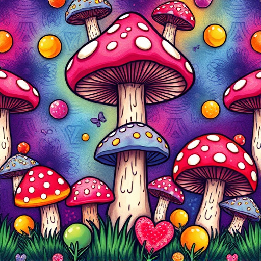 Artistic Magic Mushroom Gummies Patterns