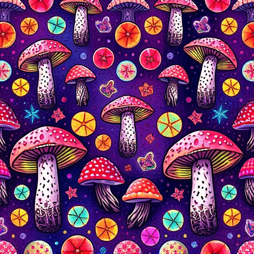 Artistic Magic Mushroom Gummies Patterns
