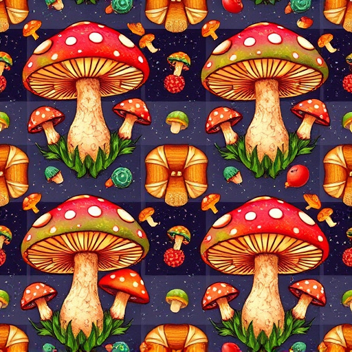 Artistic Magic Mushroom Gummies Patterns