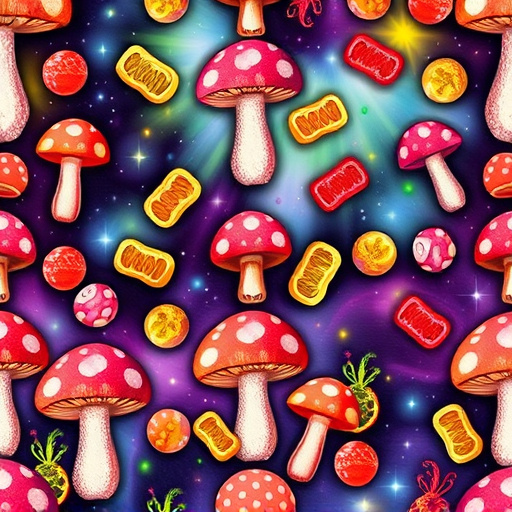 Artistic Magic Mushroom Gummies Patterns