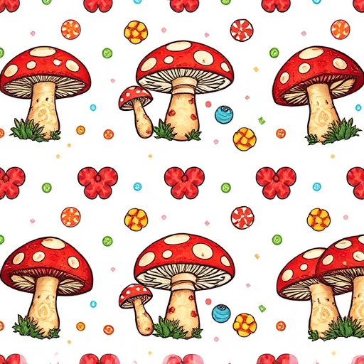 Artistic Magic Mushroom Gummies Patterns