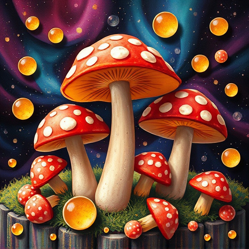 Artistic Magic Mushroom Gummies Patterns