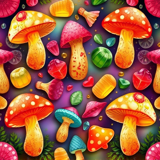 Artistic Magic Mushroom Gummies Patterns