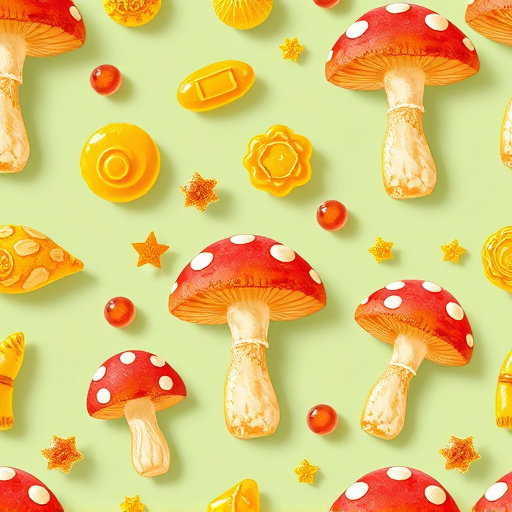 Artistic Magic Mushroom Gummies Patterns