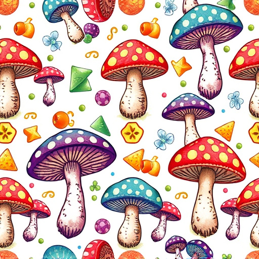 Artistic Magic Mushroom Gummies Patterns