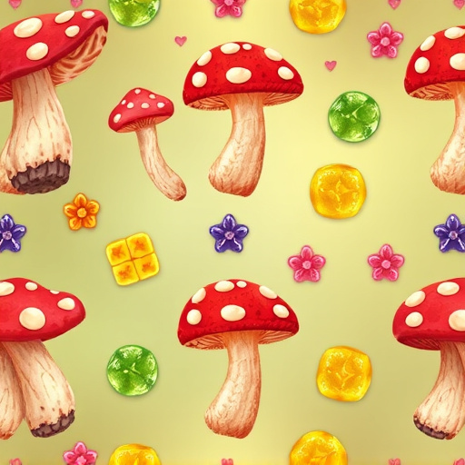 Artistic Magic Mushroom Gummies Patterns