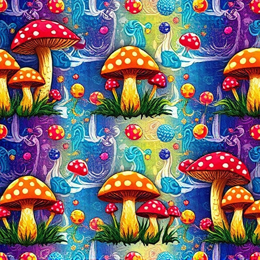 Artistic Magic Mushroom Gummies Patterns
