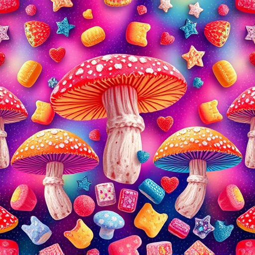 Artistic Magic Mushroom Gummies Patterns