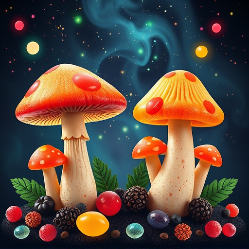 Artistic Magic Mushroom Gummies Patterns