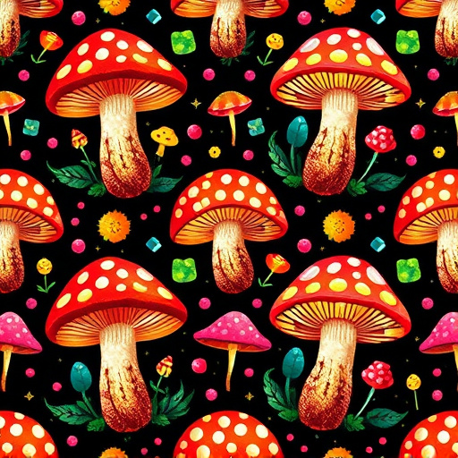 Artistic Magic Mushroom Gummies Patterns