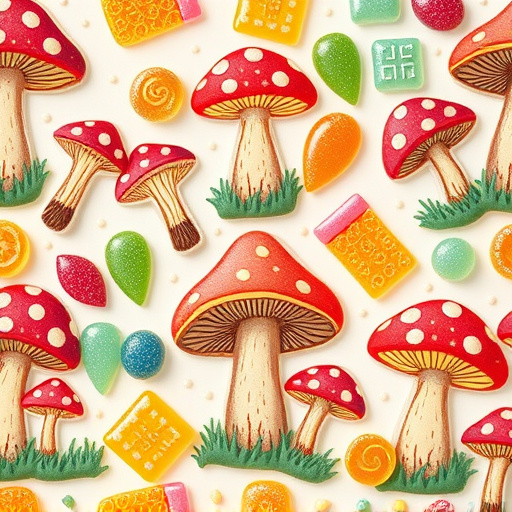 Artistic Magic Mushroom Gummies Patterns