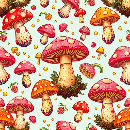 Artistic Magic Mushroom Gummies Patterns