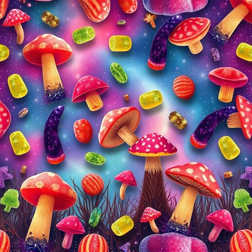 Artistic Magic Mushroom Gummies Patterns