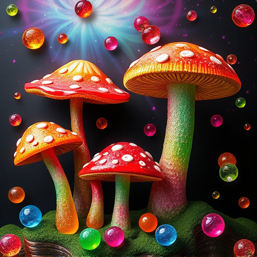 Artistic Magic Mushroom Gummies Patterns