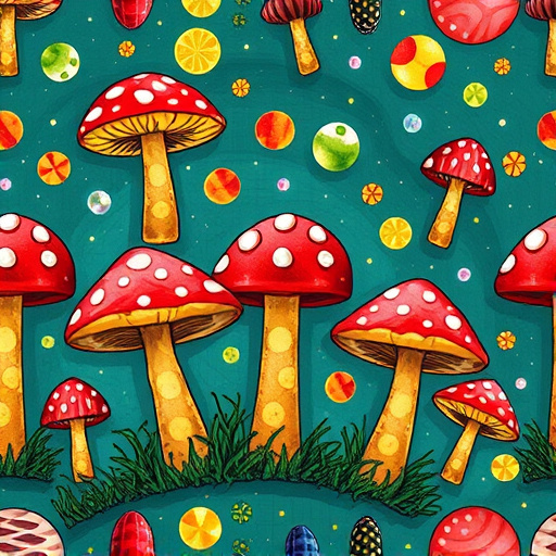 Artistic Magic Mushroom Gummies Patterns