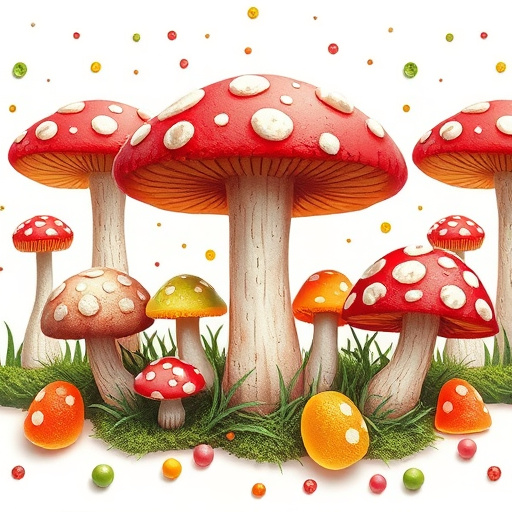 Artistic Magic Mushroom Gummies Patterns