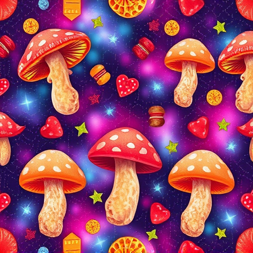 Artistic Magic Mushroom Gummies Patterns