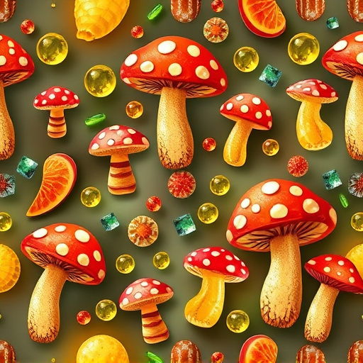 Artistic Magic Mushroom Gummies Patterns