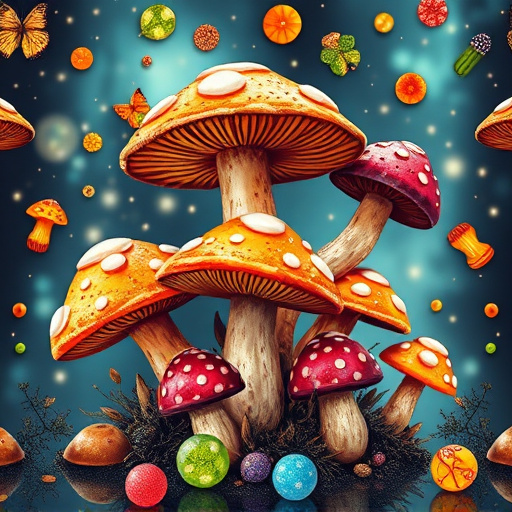Artistic Magic Mushroom Gummies Patterns