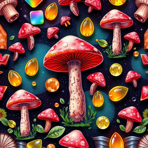 Artistic Magic Mushroom Gummies Patterns