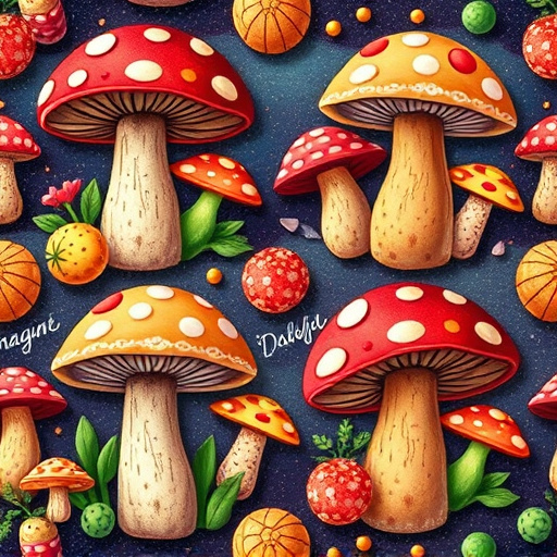 Artistic Magic Mushroom Gummies Patterns