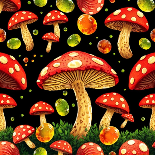 Artistic Magic Mushroom Gummies Patterns