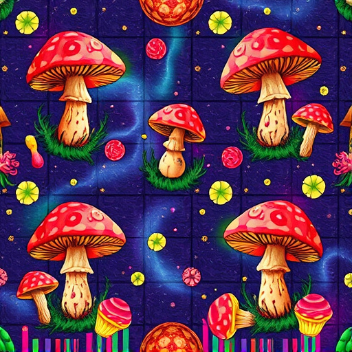 Artistic Magic Mushroom Gummies Patterns