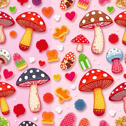 Artistic Magic Mushroom Gummies Patterns
