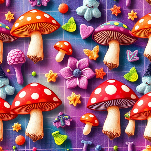 Artistic Magic Mushroom Gummies Patterns