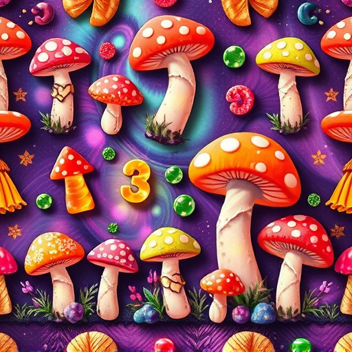 Artistic Magic Mushroom Gummies Patterns