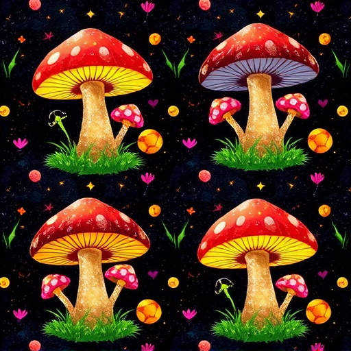 Artistic Magic Mushroom Gummies Patterns