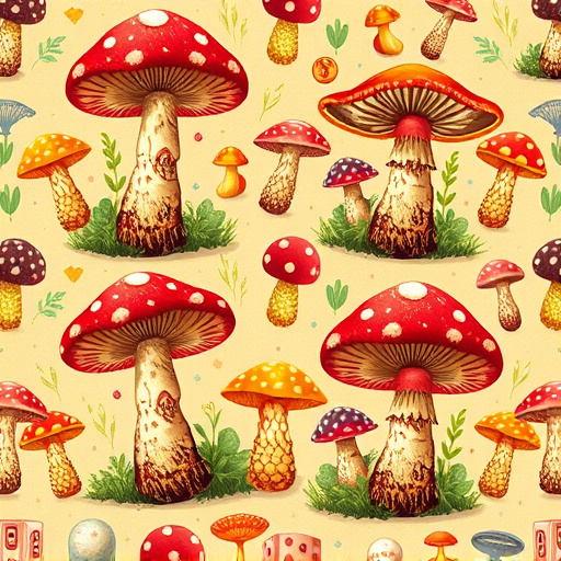 Artistic Magic Mushroom Gummies Patterns