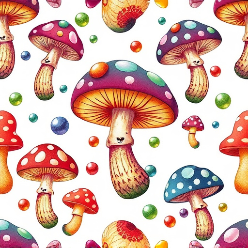 Artistic Magic Mushroom Gummies Patterns