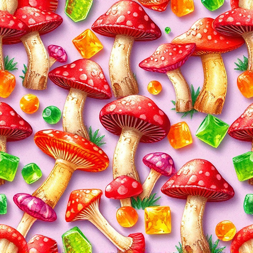 Artistic Magic Mushroom Gummies Patterns