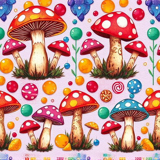 Artistic Magic Mushroom Gummies Patterns