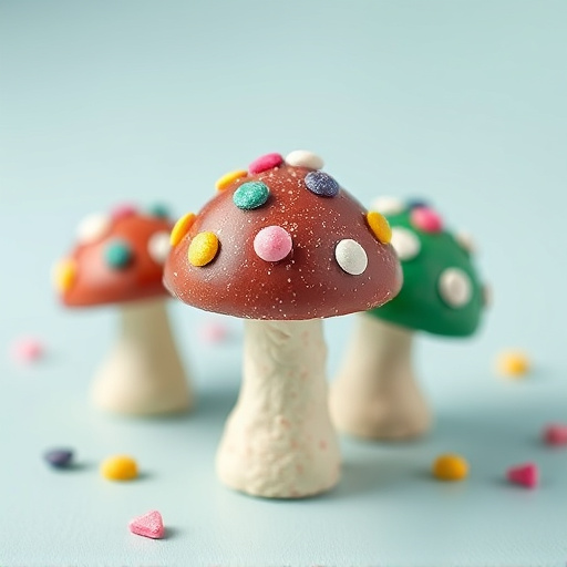 Colorful Magic Mushroom Chocolates