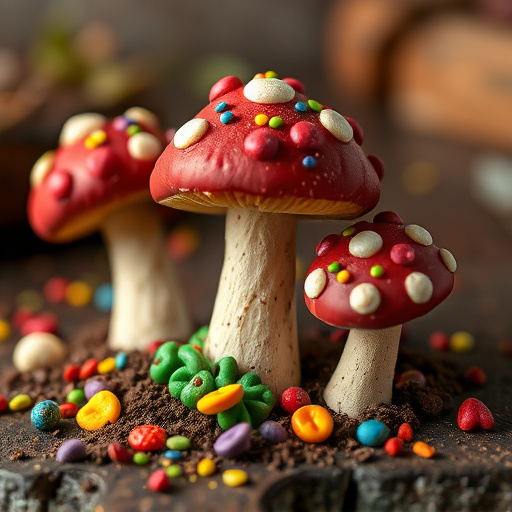 Colorful Magic Mushroom Chocolates