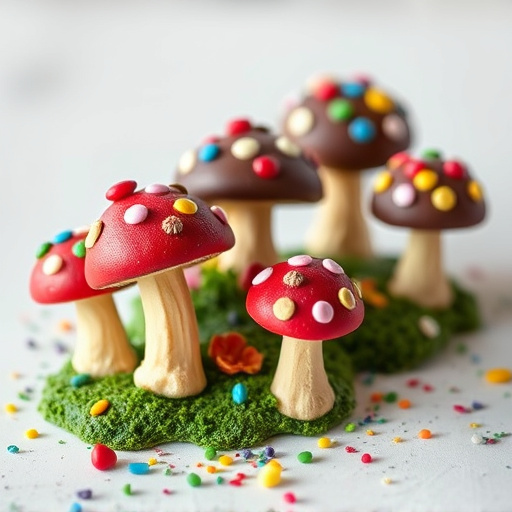 Colorful Magic Mushroom Chocolates