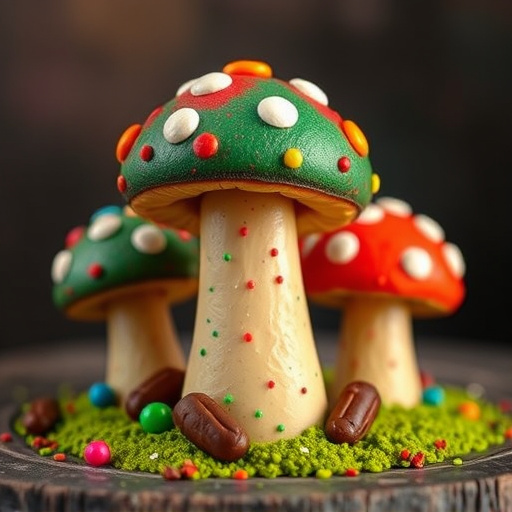 Colorful Magic Mushroom Chocolates