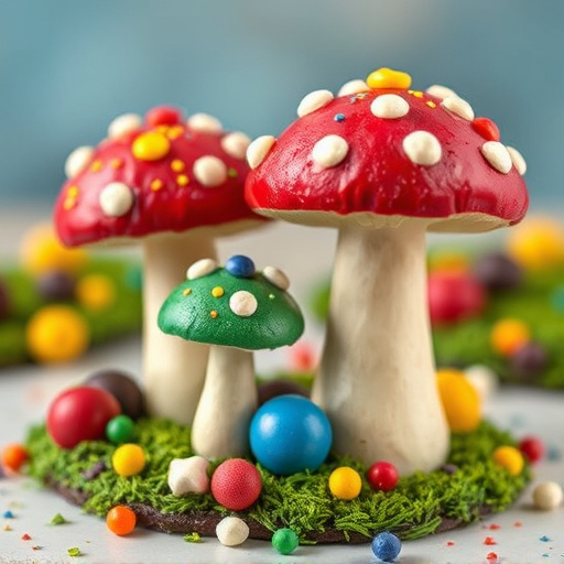 Colorful Magic Mushroom Chocolates