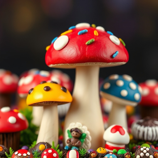 Colorful Magic Mushroom Chocolates