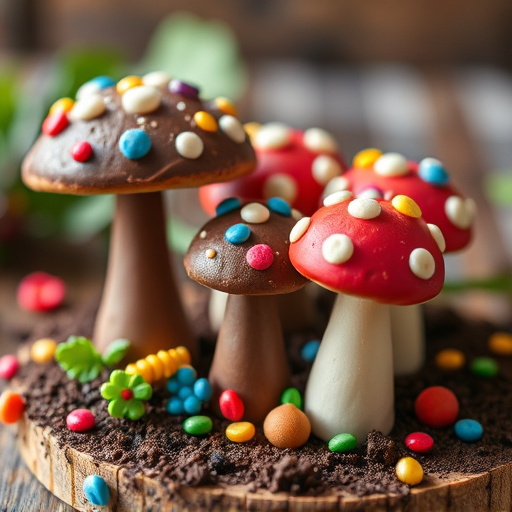 Colorful Magic Mushroom Chocolates