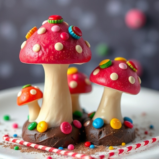 Colorful Magic Mushroom Chocolates